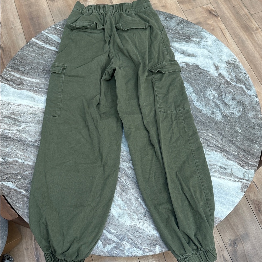 Urban Outfitters BDG Green Utility Cargo Jogger High-Rise Pants Elastic Waist S - Picture 7 of 7